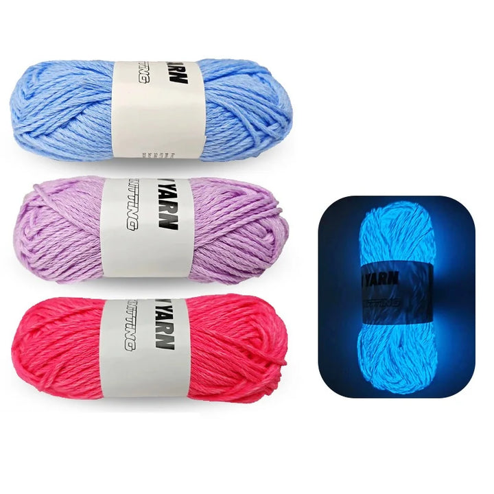 Filato luminiscente 55 m – Yarn glow in the dark per maglieria, tappeti, sciarpe e borse artistiche