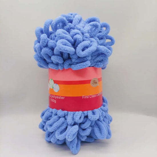 Filato ciniglia “donut braided ear” 100 g – Yarn in velluto intrecciato per maglieria, coperte, accessori fai-da-te