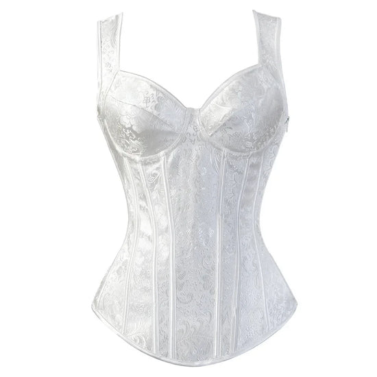 Corsetto Steampunk Overbust Donna – Bustier Modellante Push Up Vintage