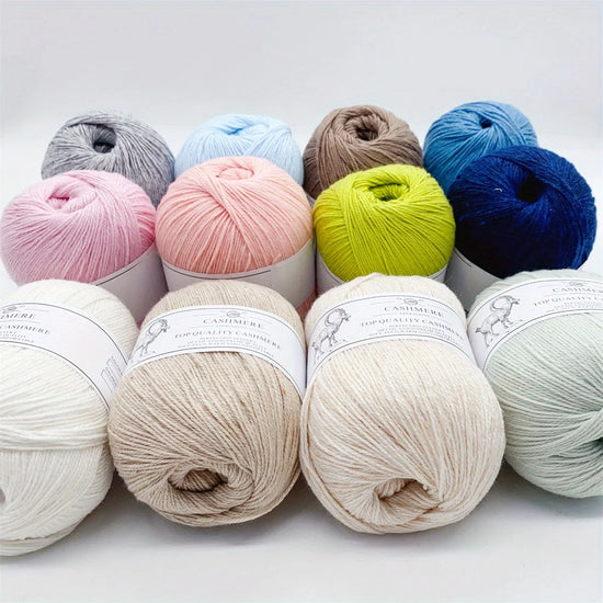 Set 6 gomitoli filo cashmere donna – Lana alta qualità per maglioni, sciarpe, cappelli e progetti fai-da-te