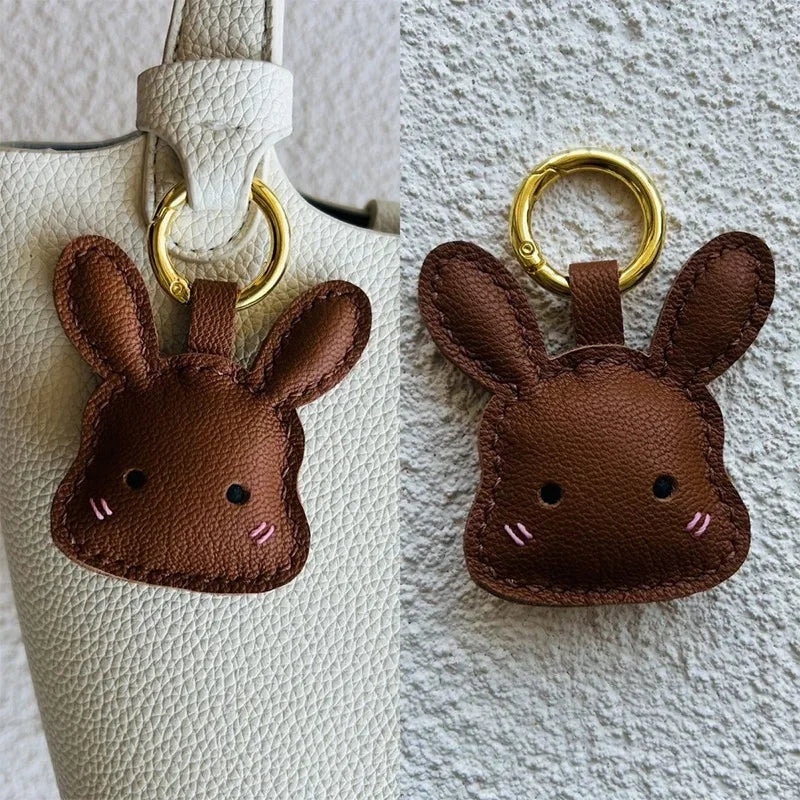 Ciondolo in Pelle a Forma di Animale – Portachiavi Artigianale per Borse e Zaini