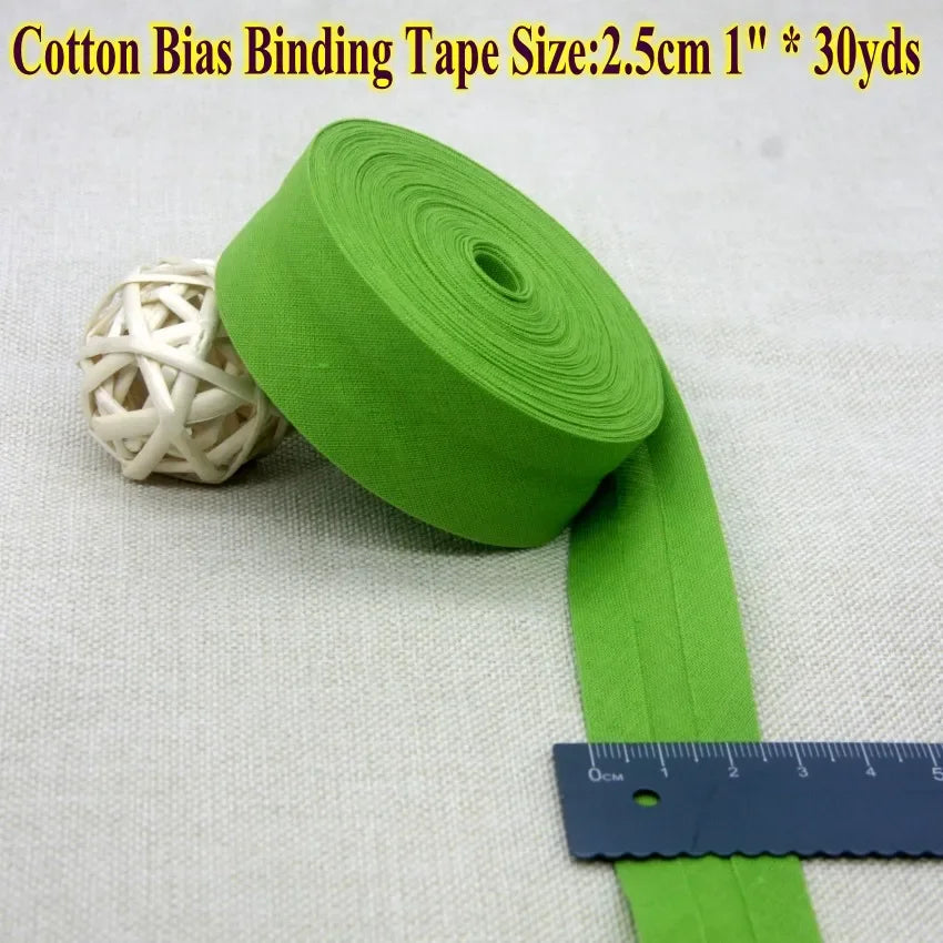Nastro bias binding cotone 25 mm · rotolo 30 metri – rifiniture, bordi e accessori cucito fai-da-te