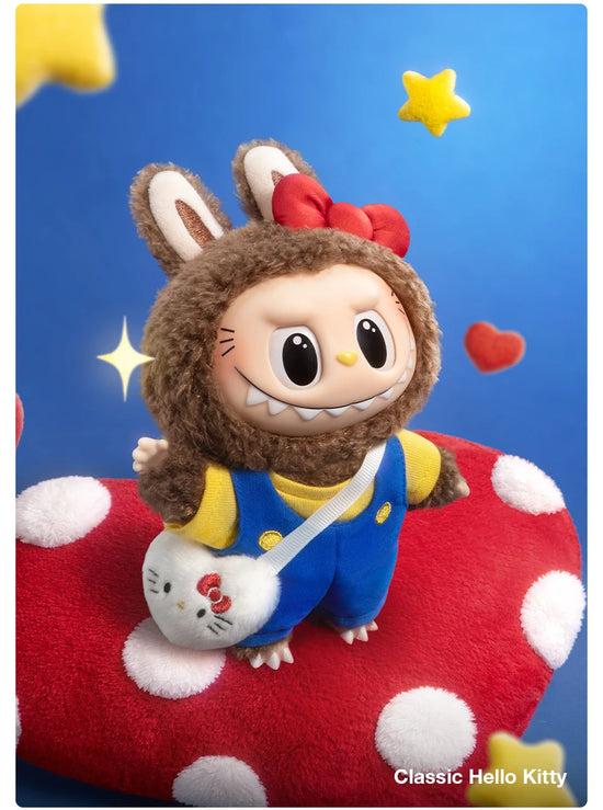 Blind Box Pop Mart Labubu x Sanrio – Pendant Kawaii da Collezione 1/6 pezzi