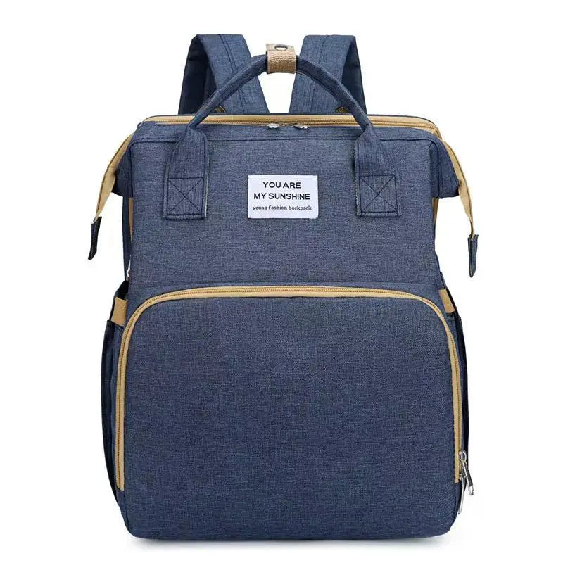 Zaino Fasciatoio Pieghevole 3 in 1 con Lettino Portatile – Borsa Mamma da Viaggio Leggera e Capiente