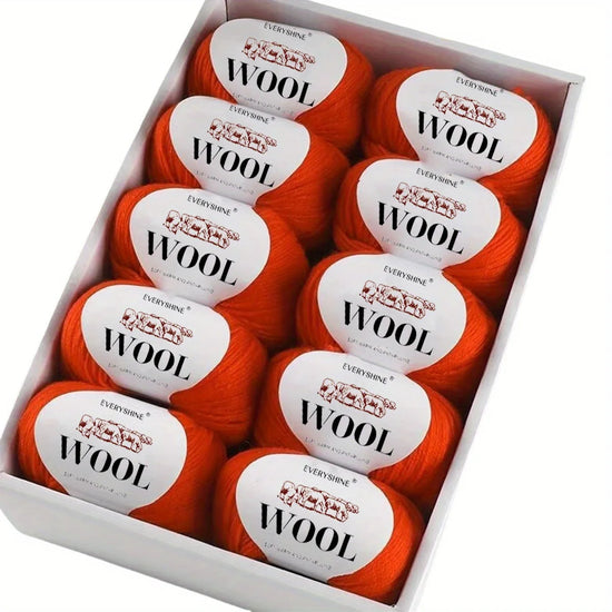 Set 6 pezzi Filato Lana – 300g Totali per Maglia & Uncinetto, Gomitoli Multicolore