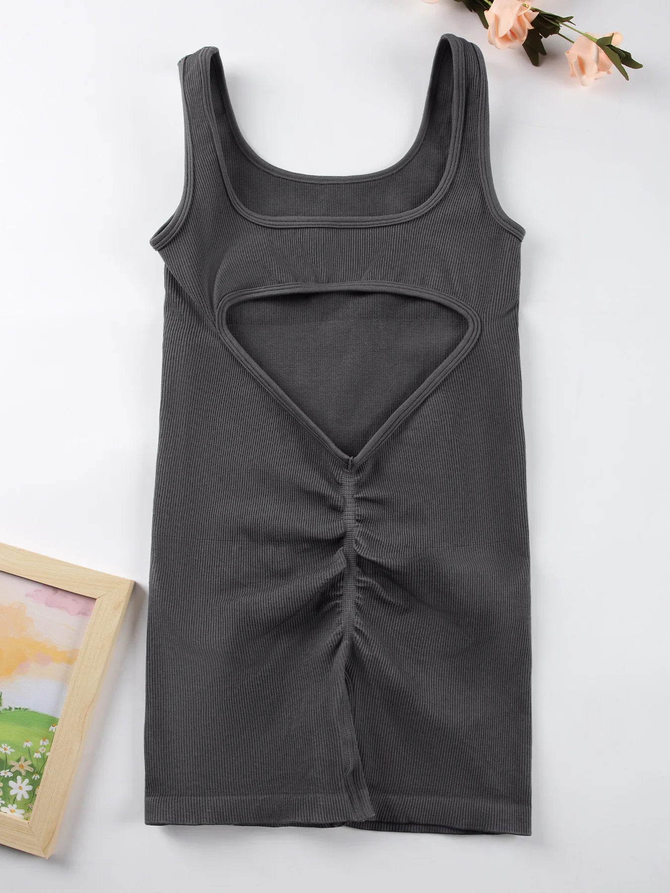 Jumpsuit sportiva donna 2025 – body seamless backless con scollo a U, elegante e funzionale