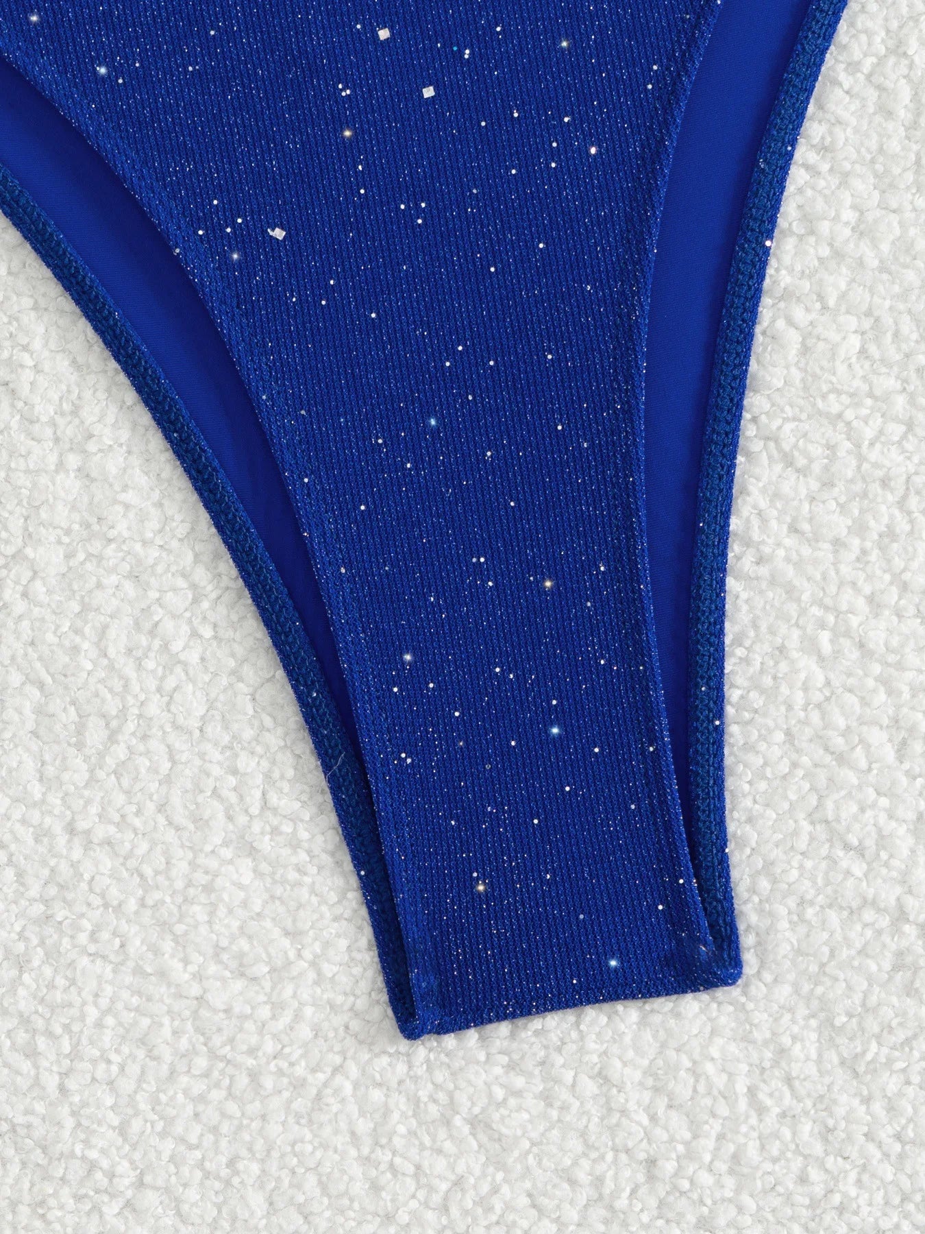 Bikini Nero con Paillettes – Costume Sexy Push Up Brillante