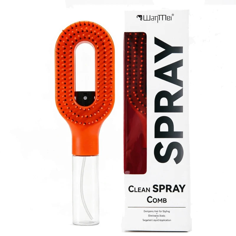 Spazzola Lisciante Capelli 2 in 1 – Pettine con Spruzzino Integrato