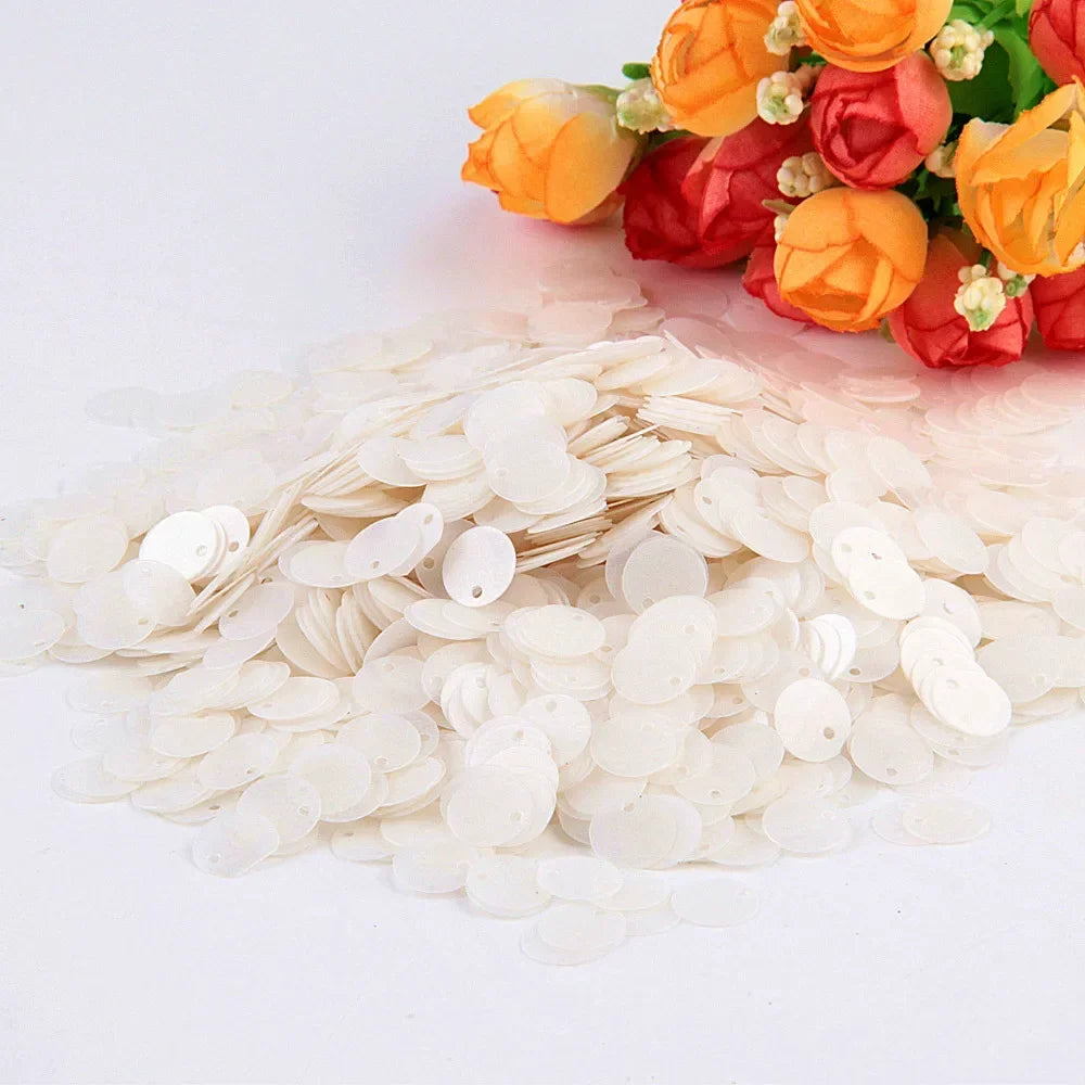Paillettes Flat Rotonde 10–25 mm con Foro – 10 g , Costumi, Scialli, Danza, Scrapbooking e Decorazioni