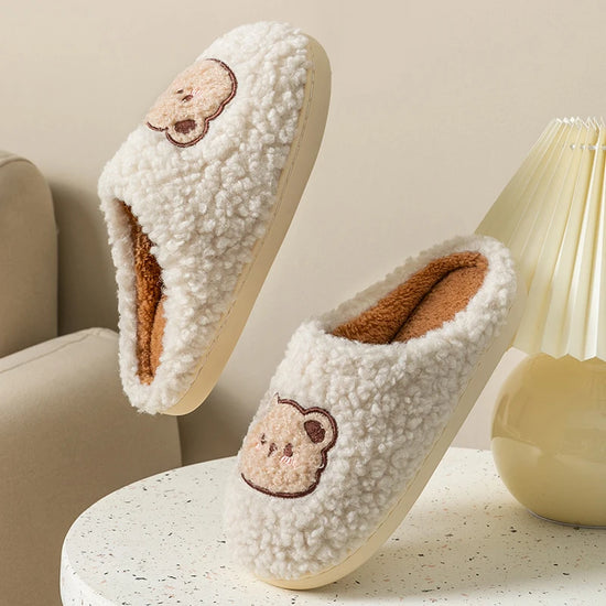 Pantofole Peluche Orso per Uomo e Donna – Ciabatte Morbide e Calde per Casa