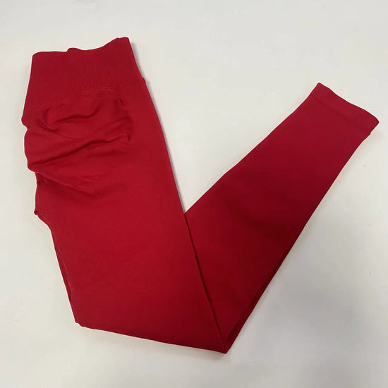 Leggings Teveo con Logo – Seamless Yoga & Gym per Donna, Vita Alta e Scrunch