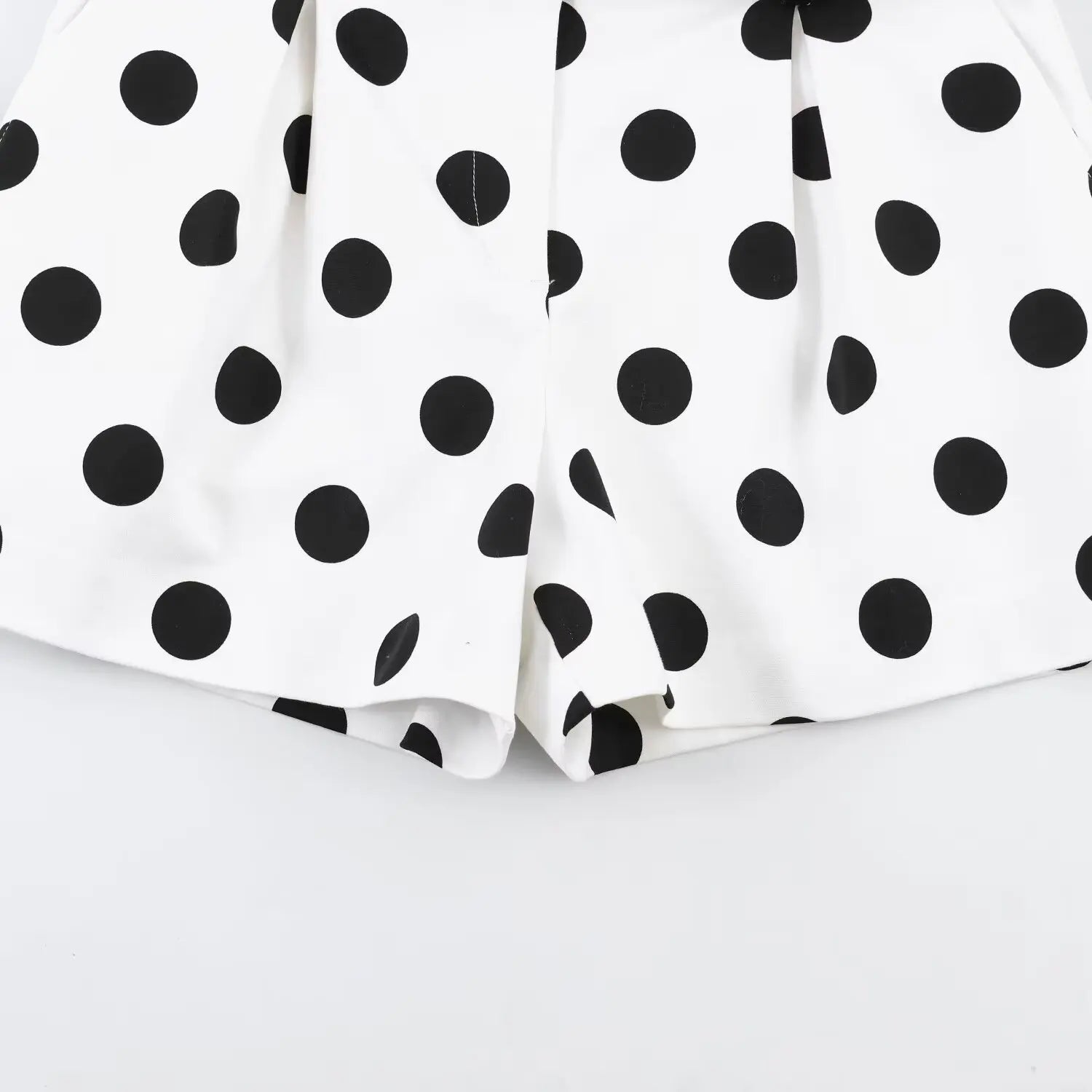 Shorts Donna a Pois Vita Alta – Pantaloncini Estivi Casual Chic