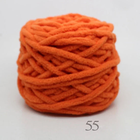 Set 4 pezzi filato chenille cotone 400 g – morbido “ice strip” per coperte, sciarpe e lavori fai-da-te