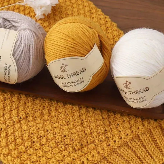 Set 10 Gomitoli Lana– 500 g Filato Medio-Spesso per Maglieria e Uncinetto