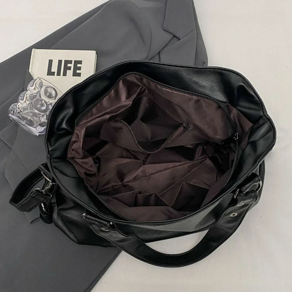 Soft Interior Compartment Shoulder Bags 2025 High Quality Contrasting Colors Bags for Women Fashion Zipper Pu Women's Handbags