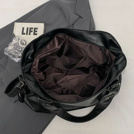 Soft Interior Compartment Shoulder Bags 2025 High Quality Contrasting Colors Bags for Women Fashion Zipper Pu Women's Handbags