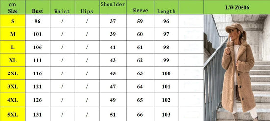 Cappotto lungo donna in fleece oversize 2025 – stile plus-size, caldo e raffinato per autunno/inverno