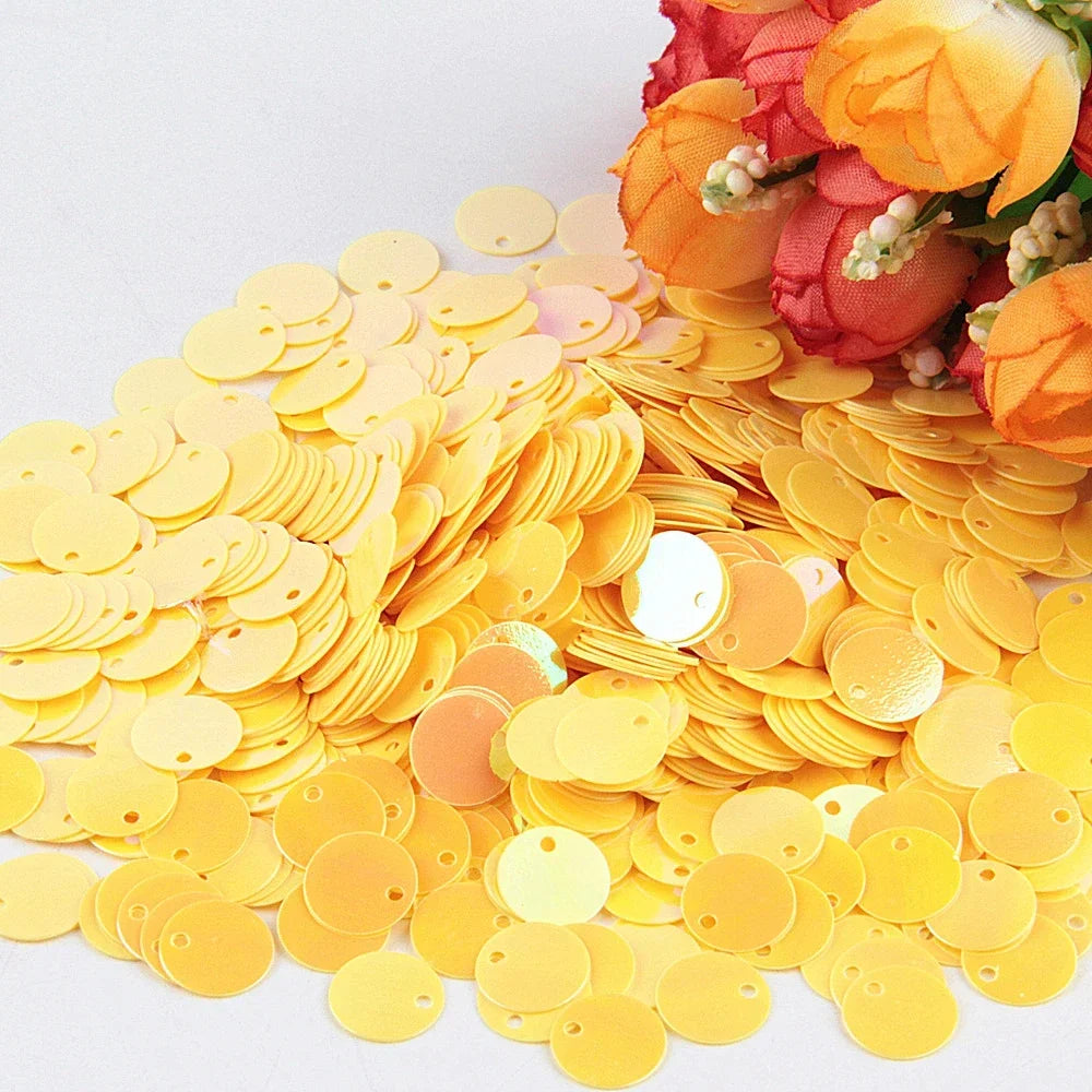 Paillettes Flat Rotonde 10–25 mm con Foro – 10 g , Costumi, Scialli, Danza, Scrapbooking e Decorazioni