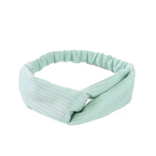 Fascia Capelli Boho Donna – Turbante Elastico con Nodo
