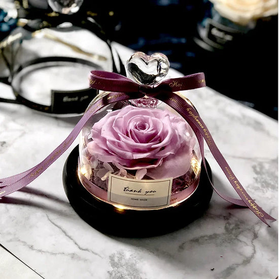 Rosa Eterna LED in Cupola di Vetro – Regalo Romantico San Valentino & Anniversari