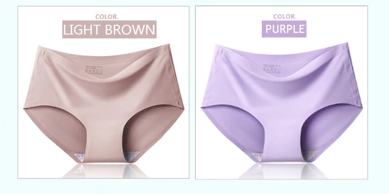 Set 9 pezzi perizomi donna seamless in ice-silk – mid-rise, mutandine traspiranti comfort quotidiano taglie grandi