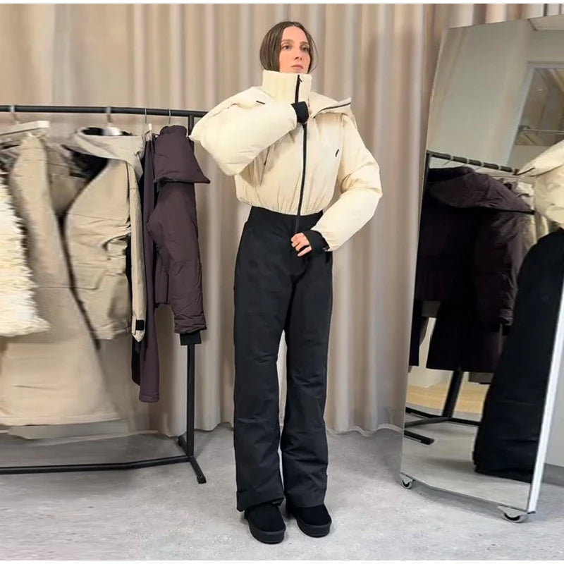 Tuta invernale donna con zip o giacca, diverse versioni