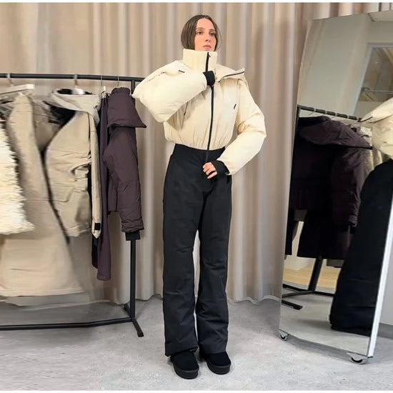 Tuta invernale donna con zip o giacca, diverse versioni
