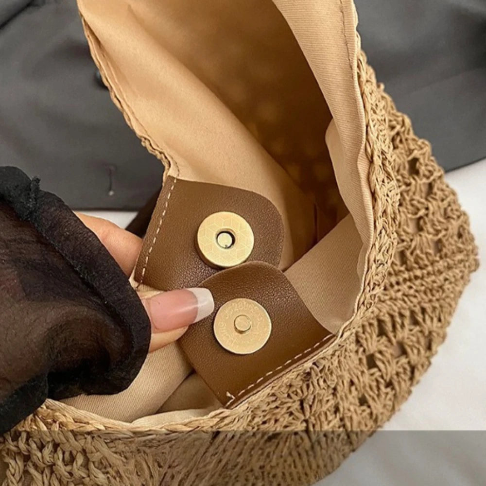Borsa Tote Donna in Paglia Intrecciata – Shopper Estiva Capiente