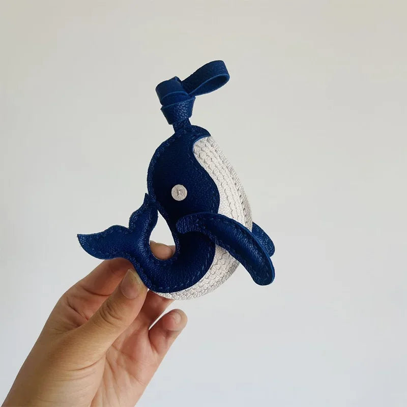 Ciondolo in Pelle a Forma di Animale – Portachiavi Artigianale per Borse e Zaini