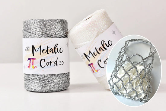 Cordoncino Rigido in Core-Spun da 3 mm con Fili Metallici Argentati – Filo Decorativo di Alta Qualità per Packaging Regalo, Uncinetto e Progetti Fai-da-Te