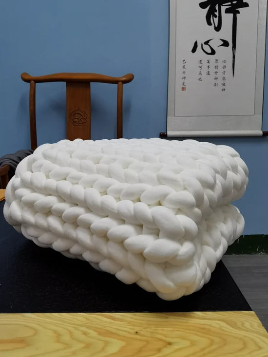 Filato marshmallow super chunky velluto 1 kg – “super velvet” grosso per coperte gigantissime, progetti fai-da-te morbidi
