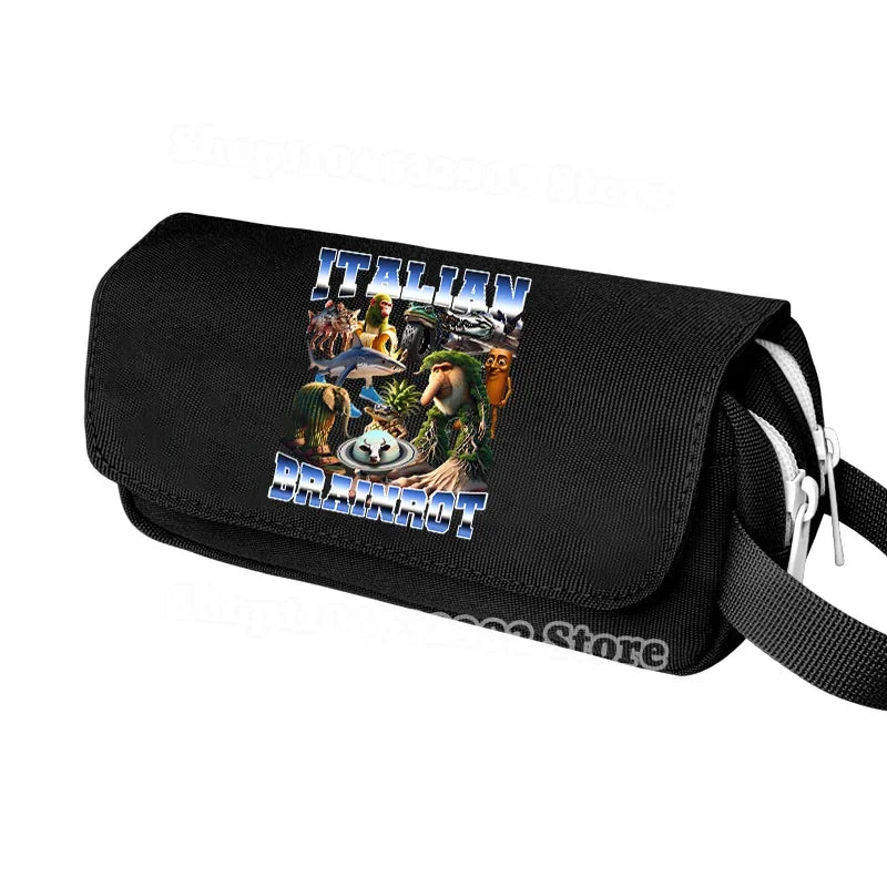 Astuccio Italian Brainrot Astuccio scuola| Idee regalo divertenti per studenti e ufficio