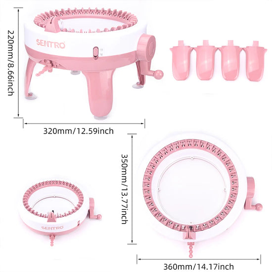 Macchina per Maglieria 40 Aghi – Knitting Machine per Sciarpe Cappelli e Maglioni