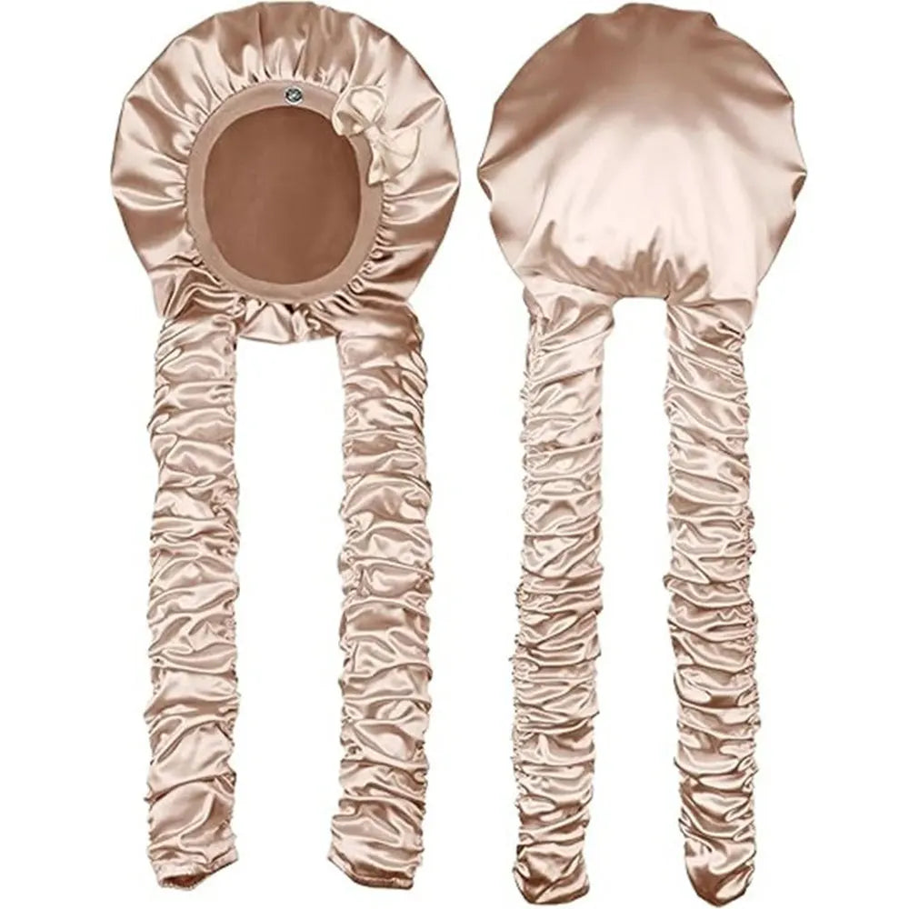 Cuffia Notte Extra Lunga per Trecce e Capelli Ricci – Satinata