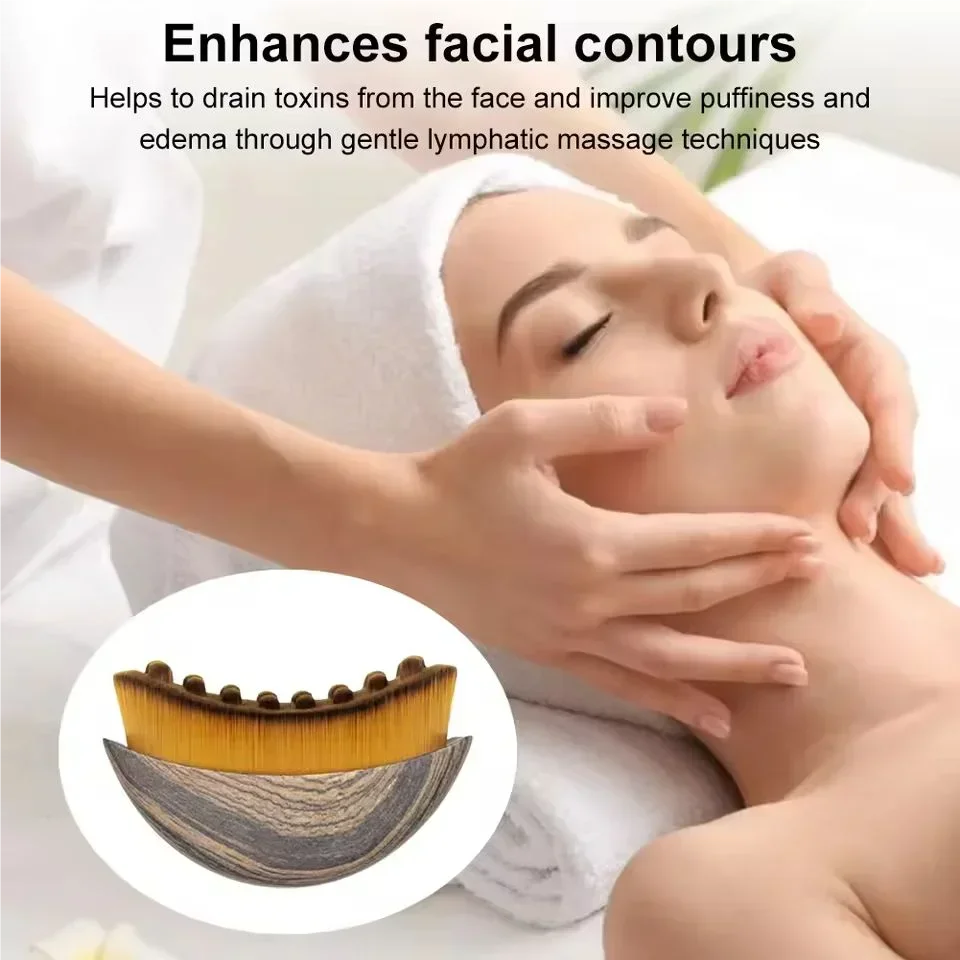 Spazzola Drenaggio Linfatico Viso – Massaggiatore Manuale per Skincare
