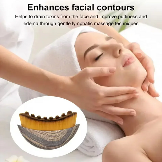 Spazzola Drenaggio Linfatico Viso – Massaggiatore Manuale per Skincare