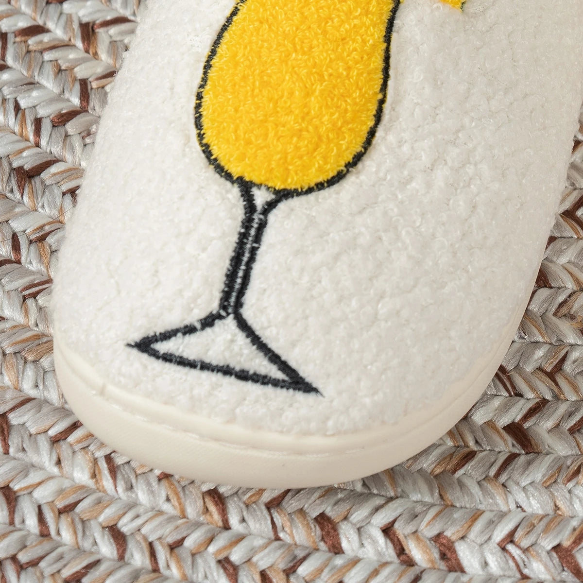 Pantofole Donna Invernali simpatiche con Ricamo Pina Colada – Calde & Comode da Casa