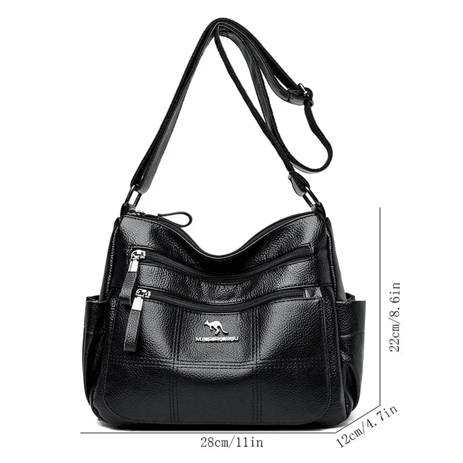 Borsa a tracolla donna con tasche e scomparti - foto 127 della galleria