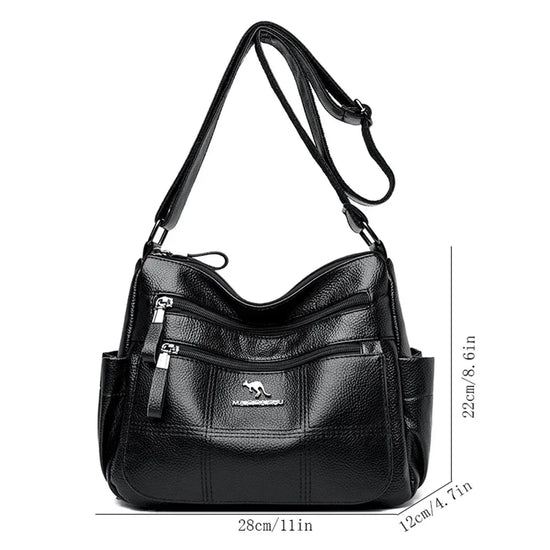 Borsa a tracolla donna con tasche e scomparti - foto 127 della galleria