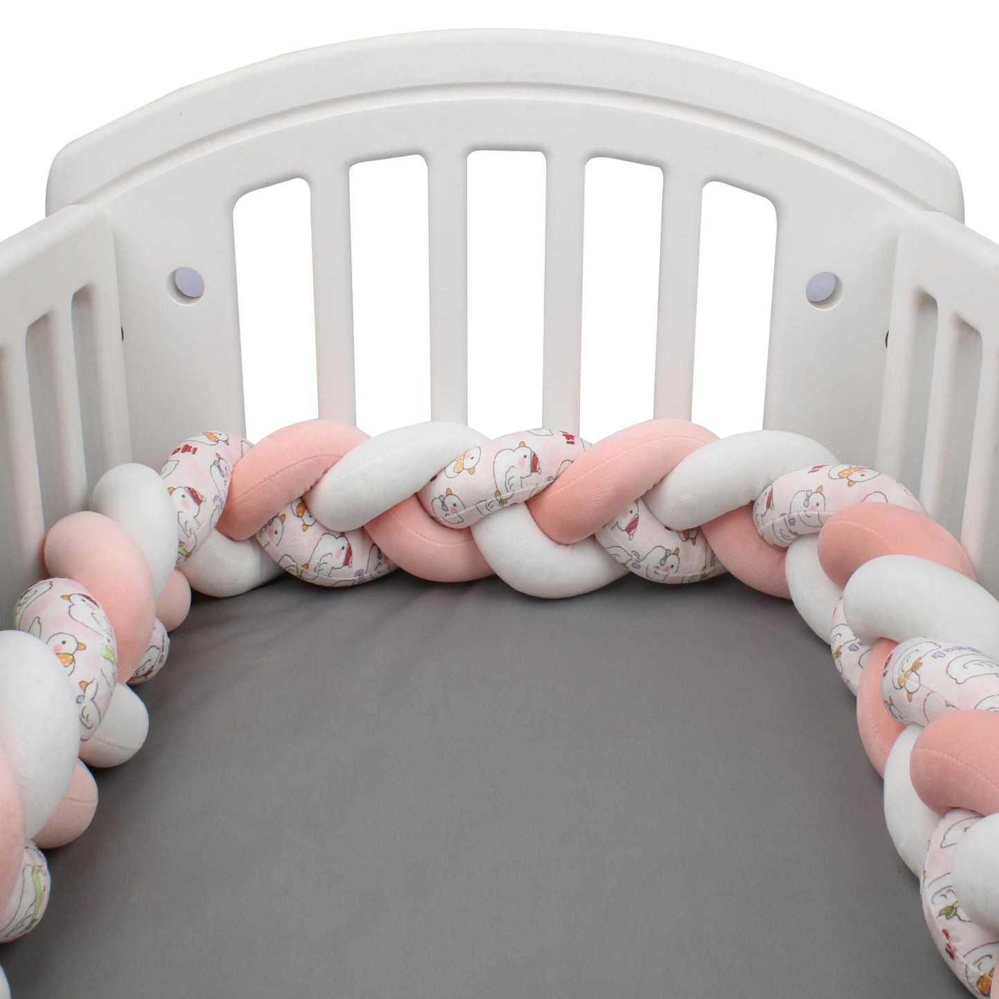 Protezione Culla Neonati Treccia / Nodo – Paracolpi Bumper marshmallow per Lettino 1-4M