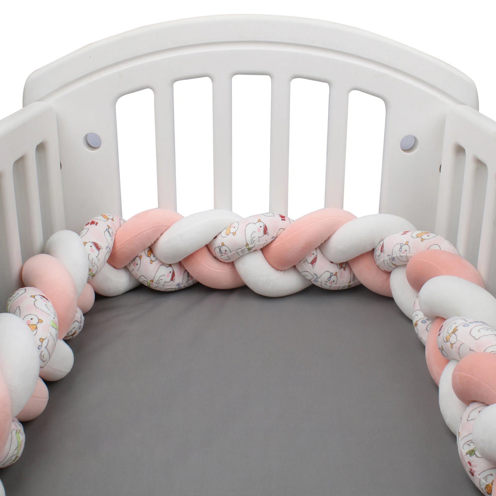Protezione Culla Neonati Treccia / Nodo – Paracolpi Bumper marshmallow per Lettino 1-4M
