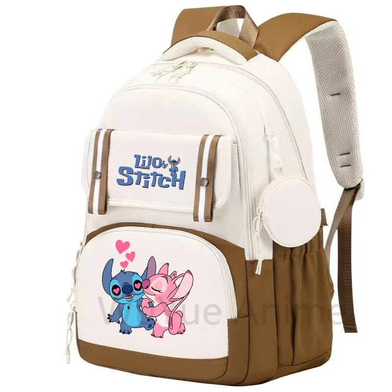 Zaino grande capacità Lilo & Stitch – impermeabile, per laptop, multiuso bambino/adulto 2025