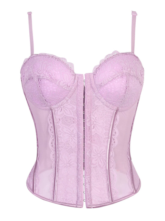 Corsetto Halter in Pizzo – Top Sexy Push Up Donna