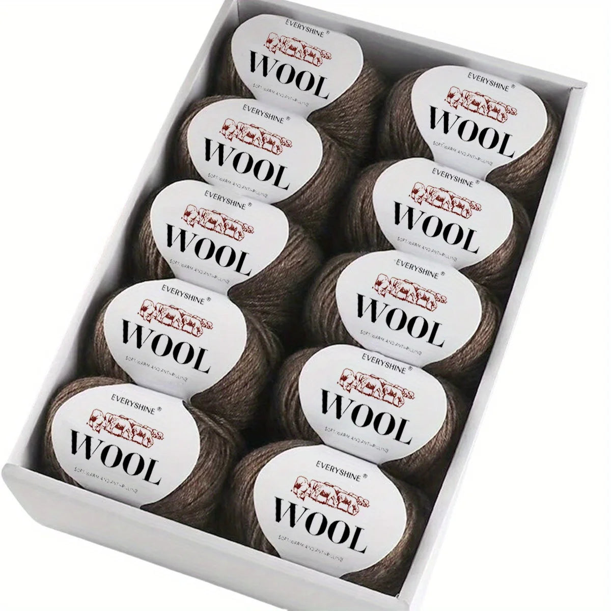 Set 6 pezzi Filato Lana – 300g Totali per Maglia & Uncinetto, Gomitoli Multicolore