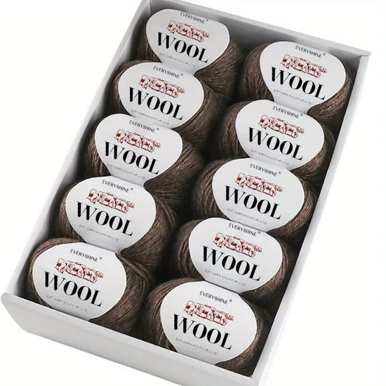 Set 6 pezzi Filato Lana – 300g Totali per Maglia & Uncinetto, Gomitoli Multicolore