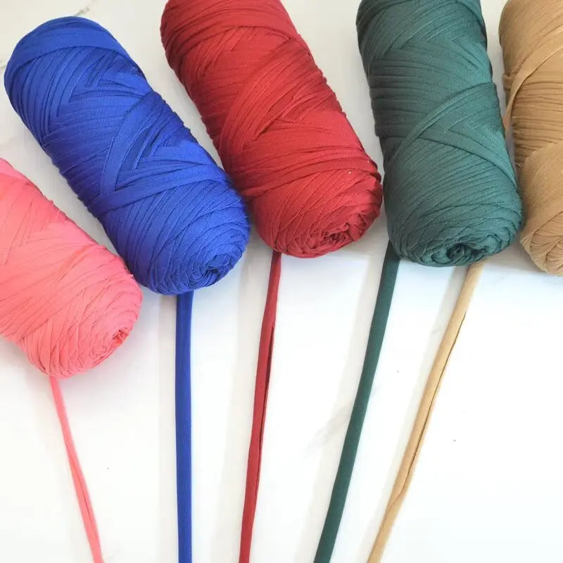 Set 3 gomitoli cloth yarn tessuto – filo intrecciato spesso per borse, tappeti, uncinetto e fai-da-te 2025