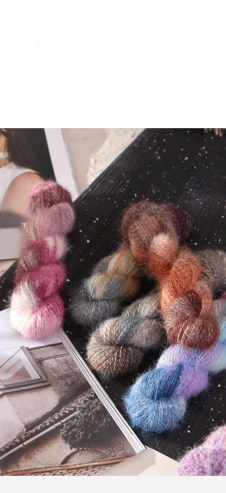 Filato Lana Multicolore Sfumato – Gomitolo Gradient per Maglieria e Uncinetto