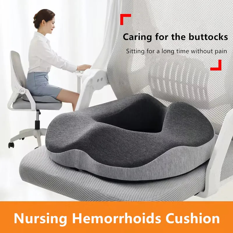 Cuscino Ortopedico Sedia Memory Foam – Supporto Antidolore Schiena e Coccige