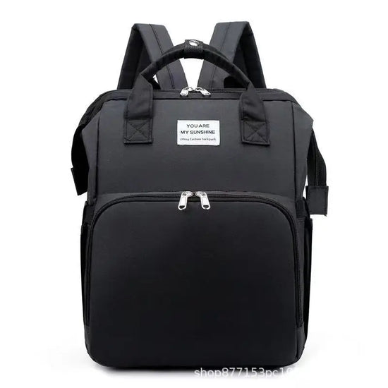 Zaino Fasciatoio Pieghevole 3 in 1 con Lettino Portatile – Borsa Mamma da Viaggio Leggera e Capiente