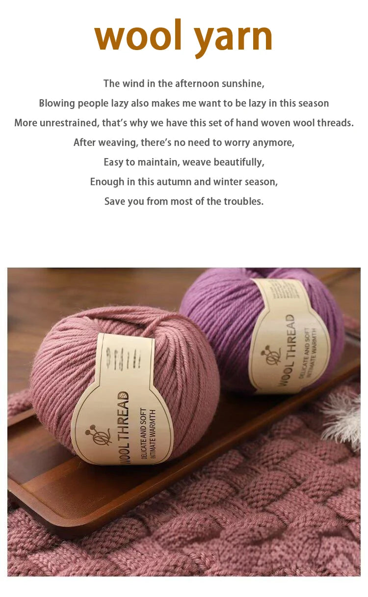 Set 10 Gomitoli Lana– 500 g Filato Medio-Spesso per Maglieria e Uncinetto